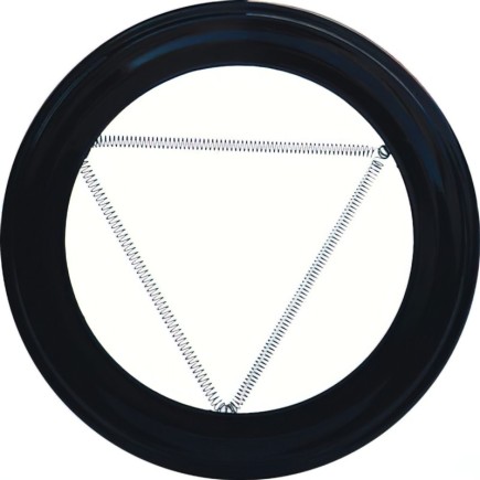 Plafón Embellecedor de Color Negro Para Estufa 200 mm,