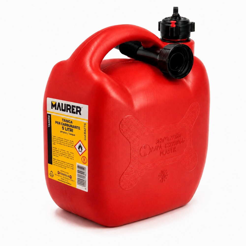 Bidón Homologado Para Gasolina De 5 Litros Fabricado En Polietileno De Alta Densidad, al por Mayor | Almacén de Ferretería