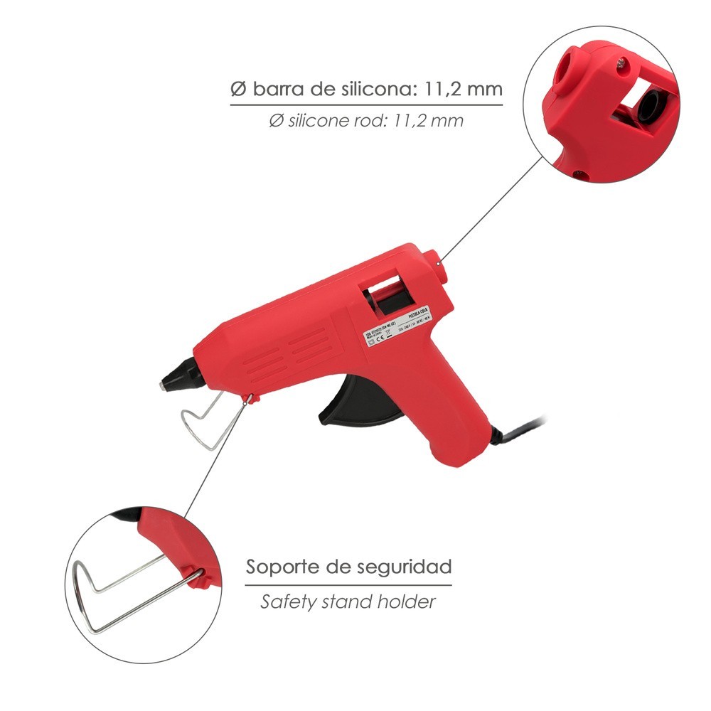Pistola Termocolante Wolfpack-IDE 40w / 11,5 mm Grande al por Mayor | Almacén de Ferretería