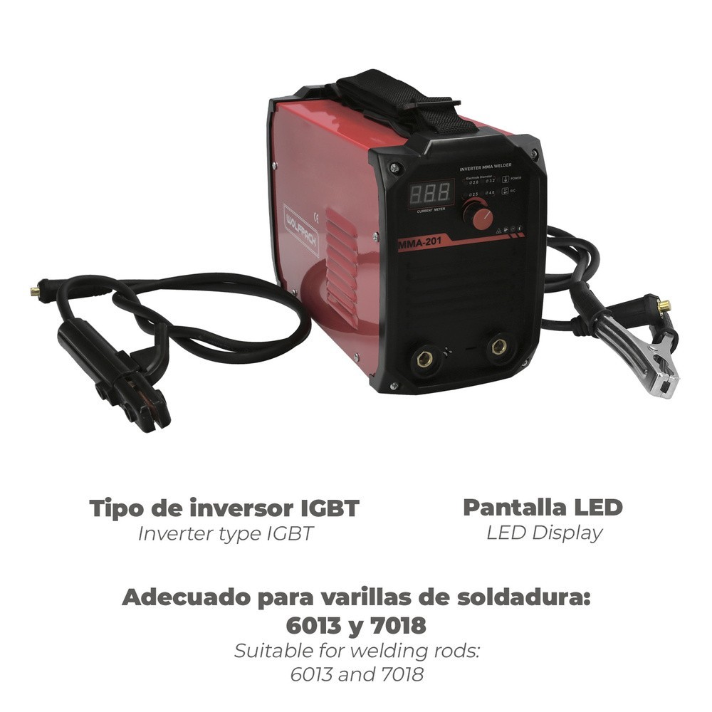 Soldadura Inverter Wolfpack 10-200 A al por Mayor | Almacén de Ferretería