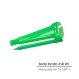 Pluviometro Plastico Verde 350 ml, Con piqueta, Medidor lluvia, Monitorizar las Precipitaciones Jardín Exteriores al por Mayor |