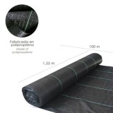 Malla Antihierbas (Rollo 1,55x100 Metros) Malla Anti Maleza, Malla Geotextil Jardin, Tela Anti Hierbas Jardin al por Mayor | Alm