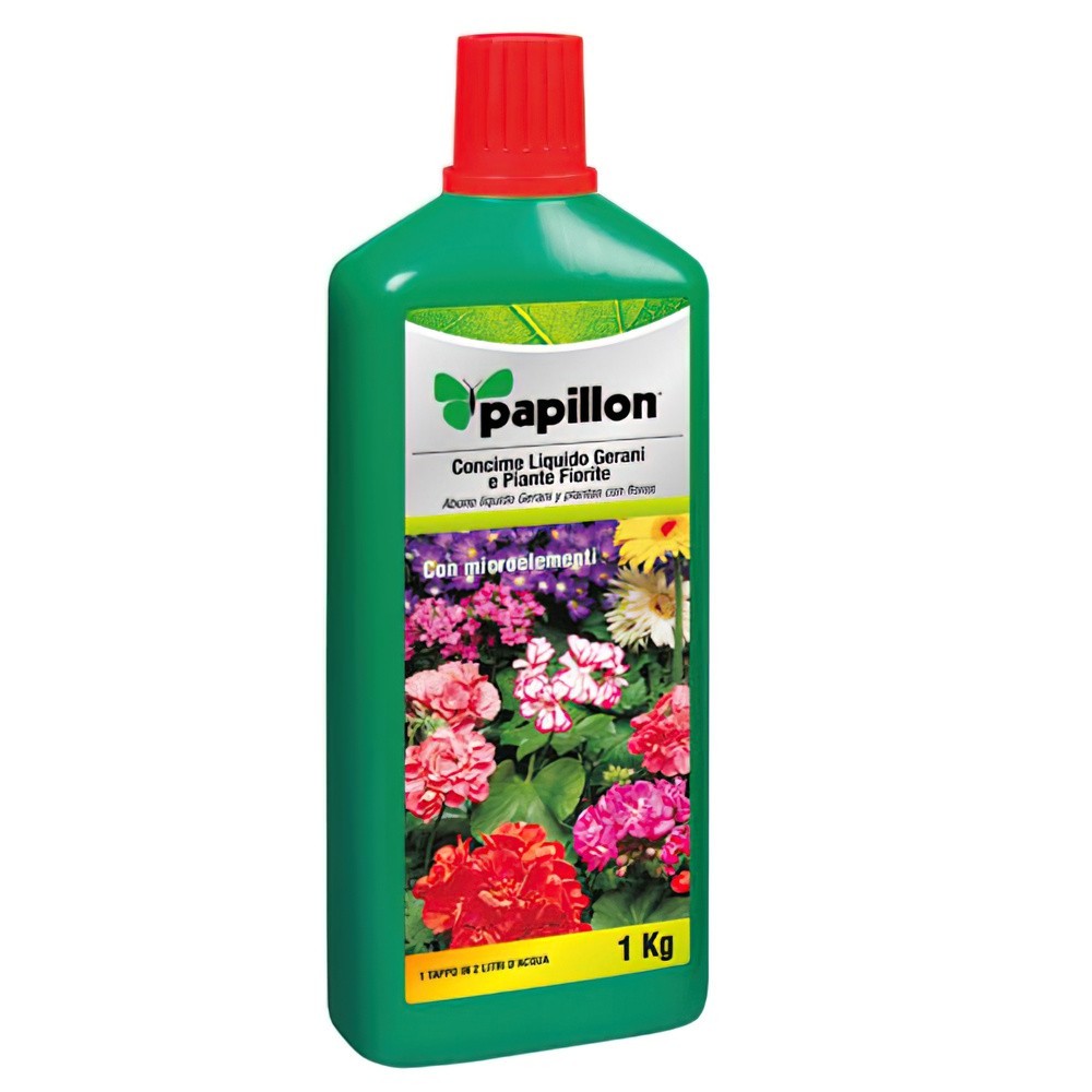 Abono Liquido Papillon Geranios y Flores 1kg al por Mayor | Almacén de Ferretería