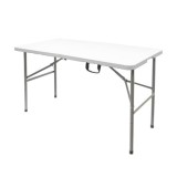Mesa Plegable Rectangular HDPE 122x61x74 cm, Color Blanco al por Mayor | Almacén de Ferretería