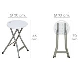 Taburete Plegable  Ø 33x46 cm, Taburete Camping, Playa, Jardín Terrazas, Excursiones, Etc, al por Mayor | Almacén de Ferretería