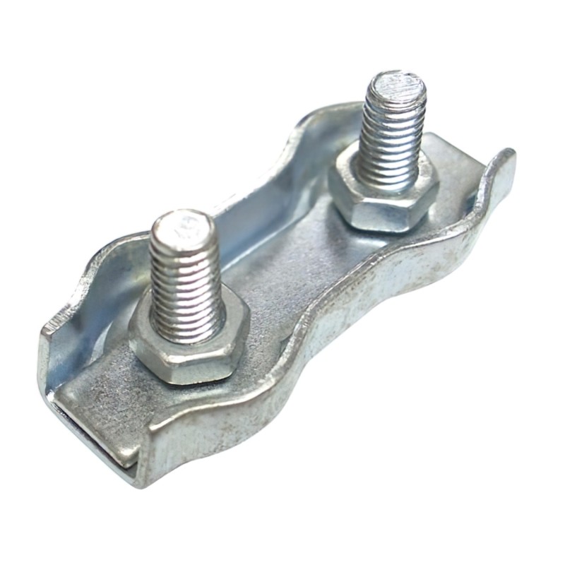 Sujetacables Plano Doble   2 mm, (Bolsa 100 unidades)