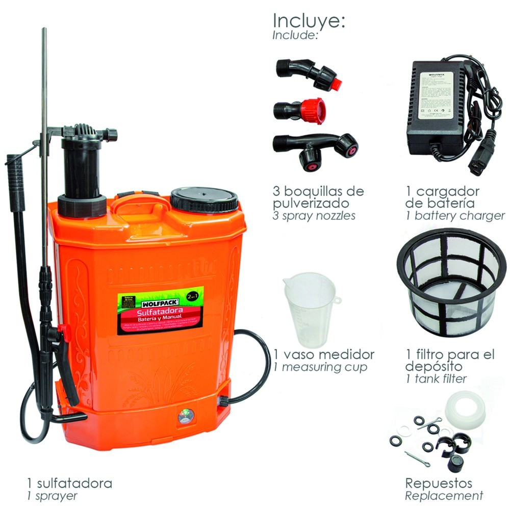 Sulfatadora Bateria / Manual 12v/8ah Litio al por Mayor | Almacén de Ferretería