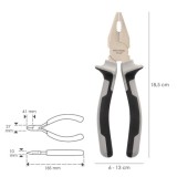 Alicates Universales 180 mm, Acero Cromo Vanadio DIN-ISO 5746 al por Mayor | Almacén de Ferretería