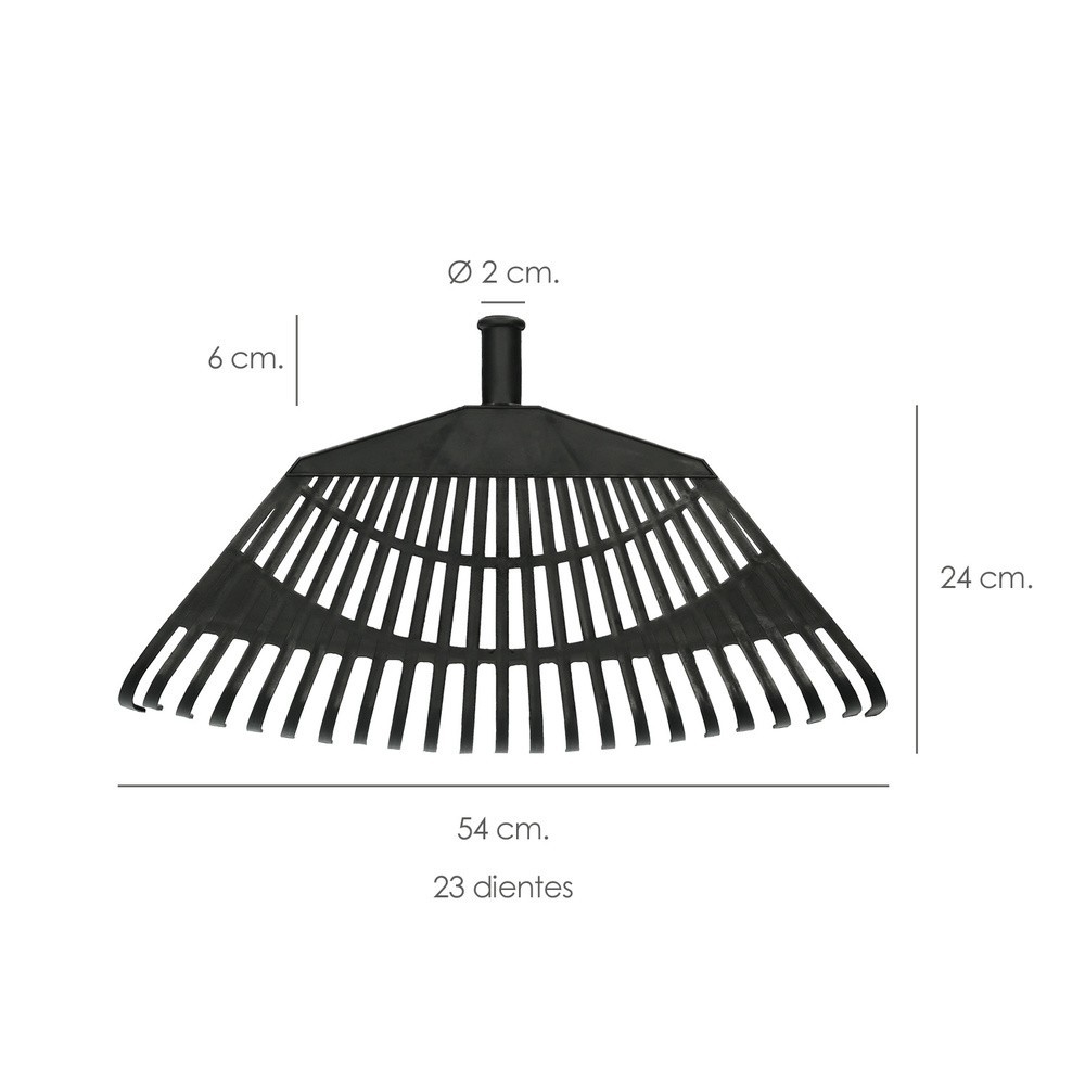Rastrillo Plastico Trapezoidal Color Negro 32 Dientes al por Mayor | Almacén de Ferretería