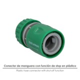 Conector Manguera Plastico 1/2 Con Stop  Blister al por Mayor | Almacén de Ferretería