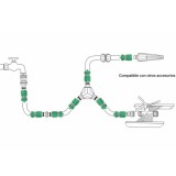 Conector Manguera Plastico 1/2 Con Stop  Blister al por Mayor | Almacén de Ferretería
