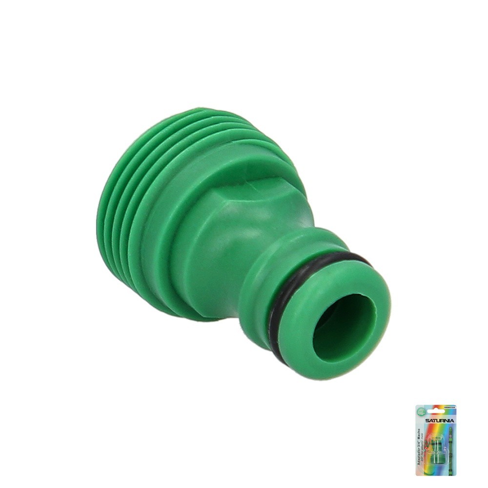 Adaptador Manguera Plastico 3/4 Macho Blister al por Mayor | Almacén de Ferretería