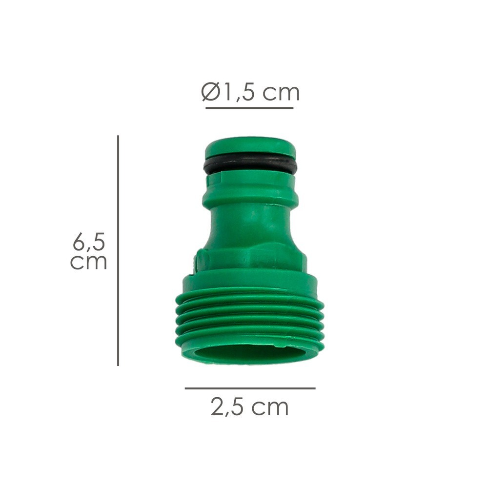 Adaptador Manguera Plastico 3/4 Macho Blister al por Mayor | Almacén de Ferretería