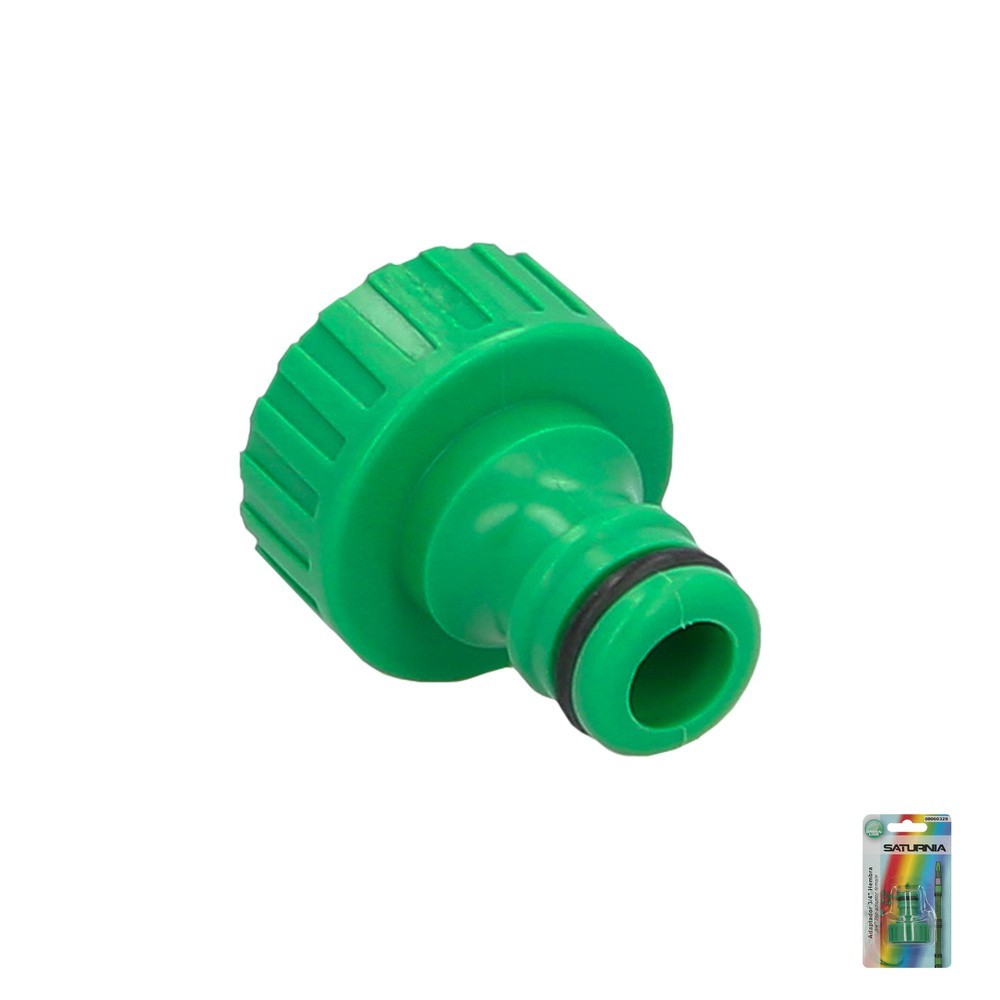 Adaptador Manguera Plastico 3/4 hembra  Blister al por Mayor | Almacén de Ferretería