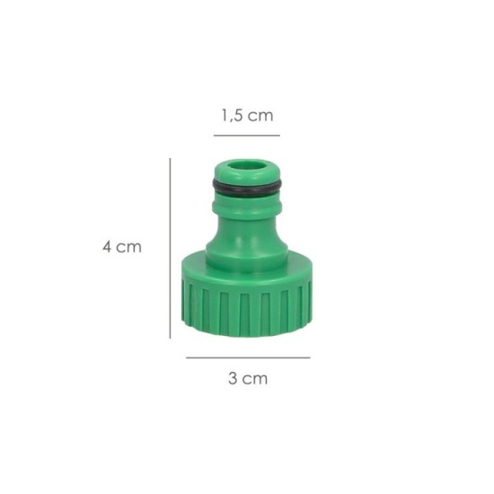 Adaptador Manguera Plastico 3/4 hembra  Blister al por Mayor | Almacén de Ferretería