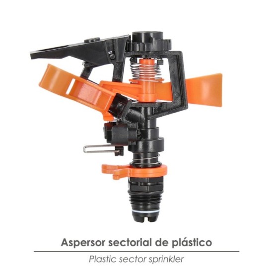 Aspersor Riego Regulable Sectorial Plastico  Toma 1/2" Fabricado En plastico, Riego De Jardines / Cesped al por Mayor | Almacén 