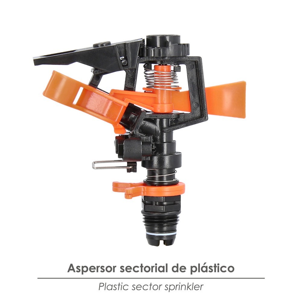 Aspersor Riego Regulable Sectorial Plastico  Toma 1/2" Fabricado En plastico, Riego De Jardines / Cesped al por Mayor | Almacén 
