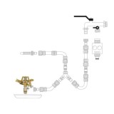 Aspersor Riego Regulable Metalico Sectorial Toma 1/2" Fabricado En Zinc, Riego De Jardines / Cesped al por Mayor | Almacén de Fe