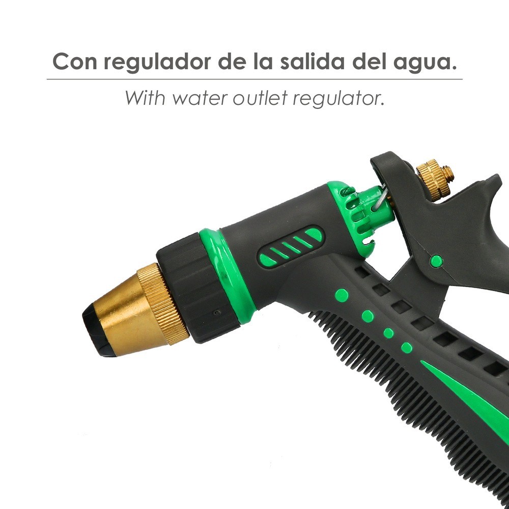 Pistola Riego Manguera Metal Plus Regulable al por Mayor | Almacén de Ferretería