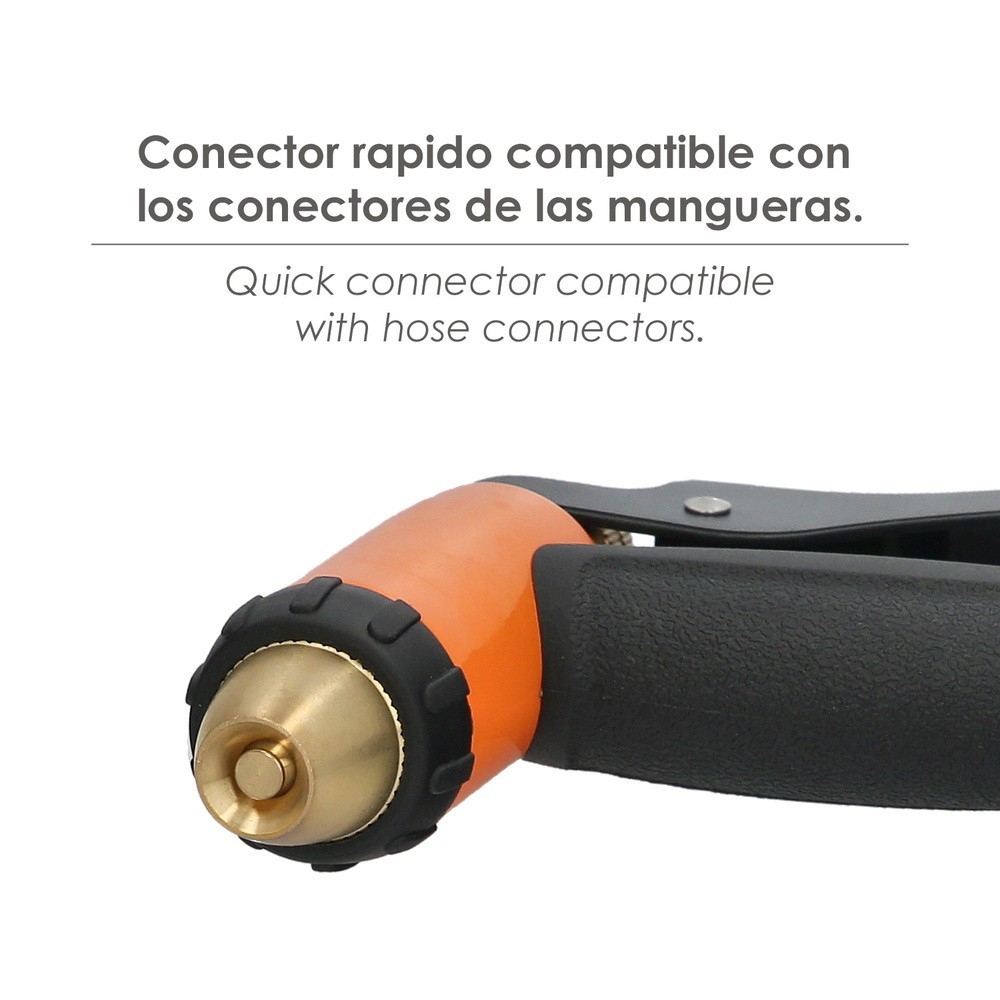 Pistola Riego Manguera Metal Soft-Touch Regulable al por Mayor | Almacén de Ferretería