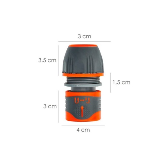 Conector Manguera Plastico Universal  1/2" 5/8" 3/4" al por Mayor | Almacén de Ferretería