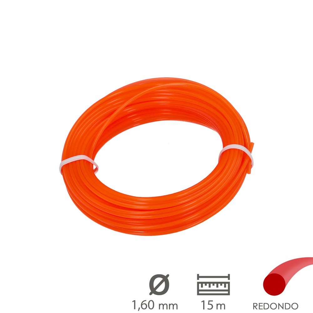 Hilo Nylon Redondo Ø 1,6 mm, (Rollo 15 metros) al por Mayor | Almacén de Ferretería