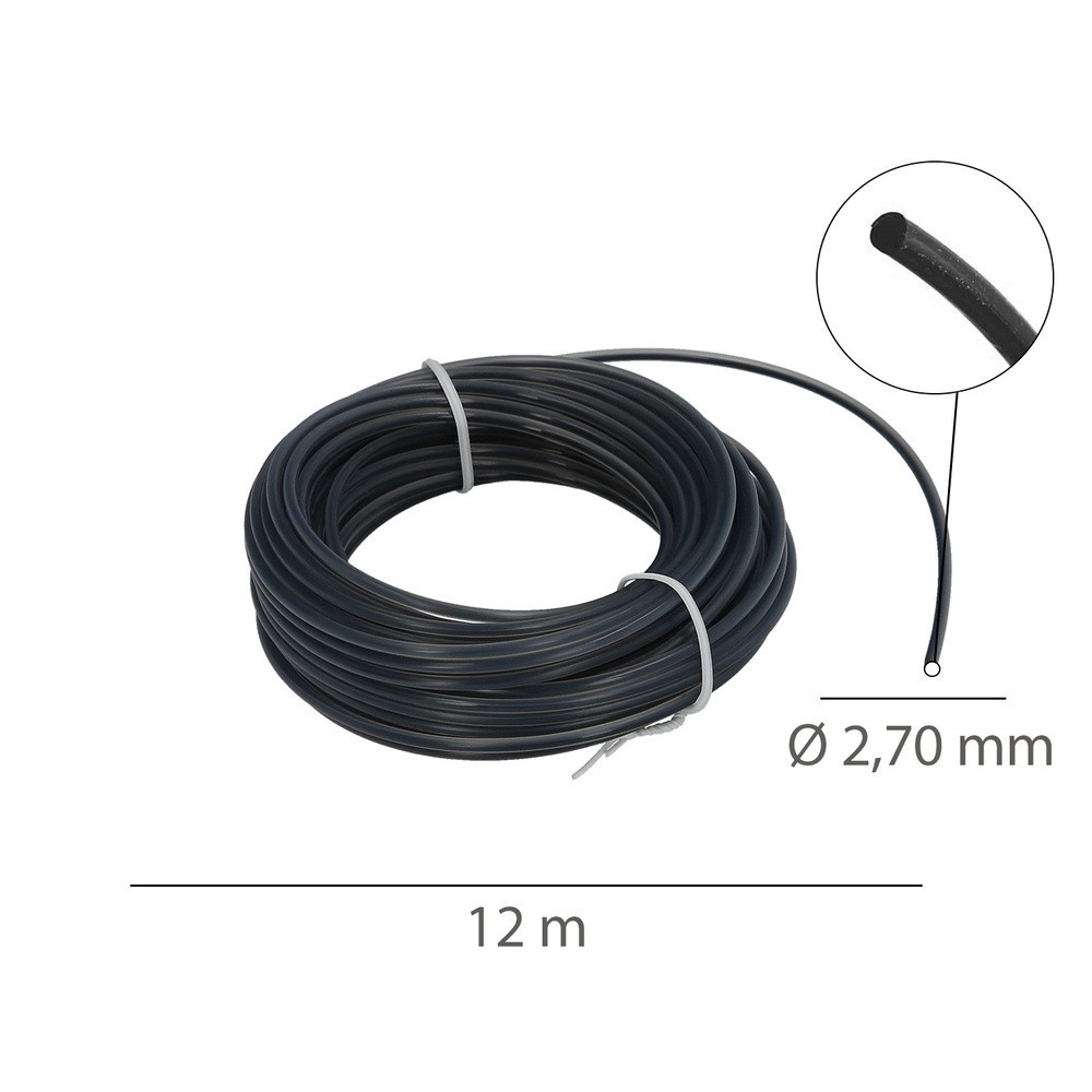 Hilo Nylon Redondo Profesional Ø 2,7 mm, (Rollo 12 metros) al por Mayor | Almacén de Ferretería