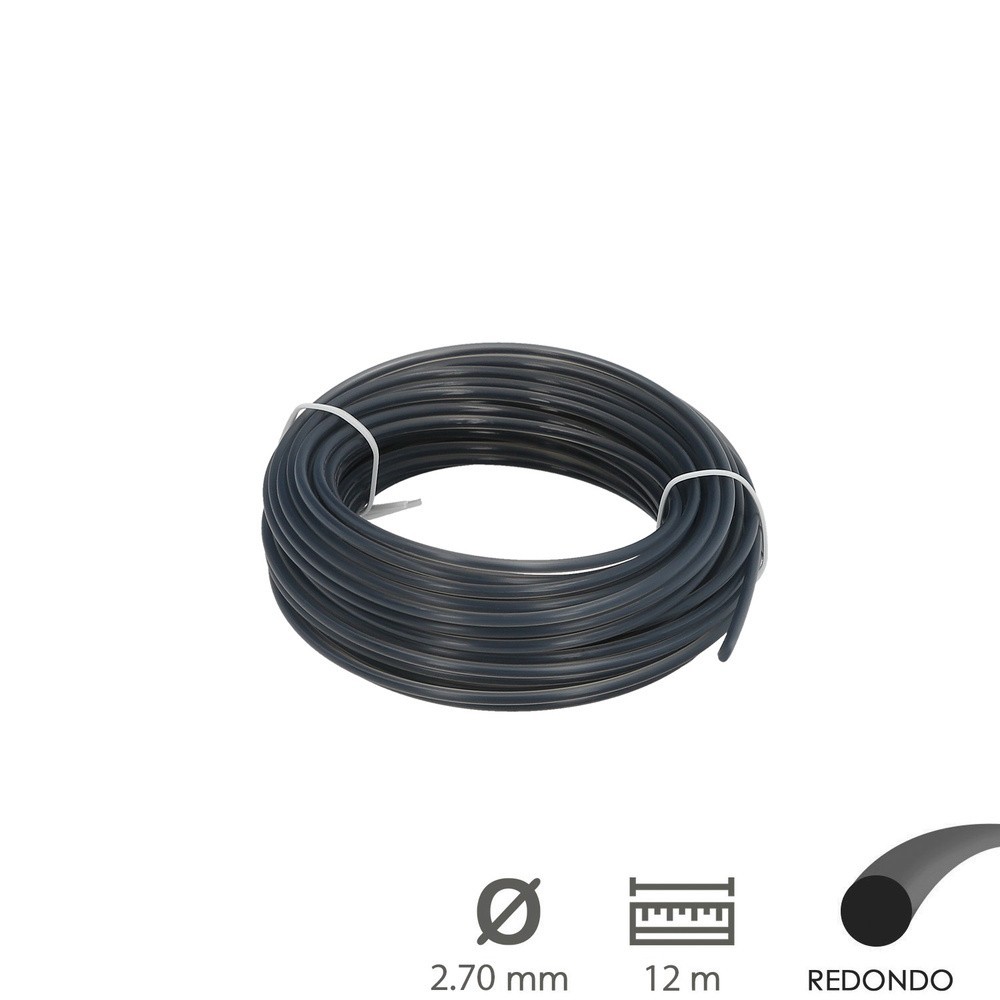 Hilo Nylon Redondo Profesional Ø 2,7 mm, (Rollo 12 metros) al por Mayor | Almacén de Ferretería