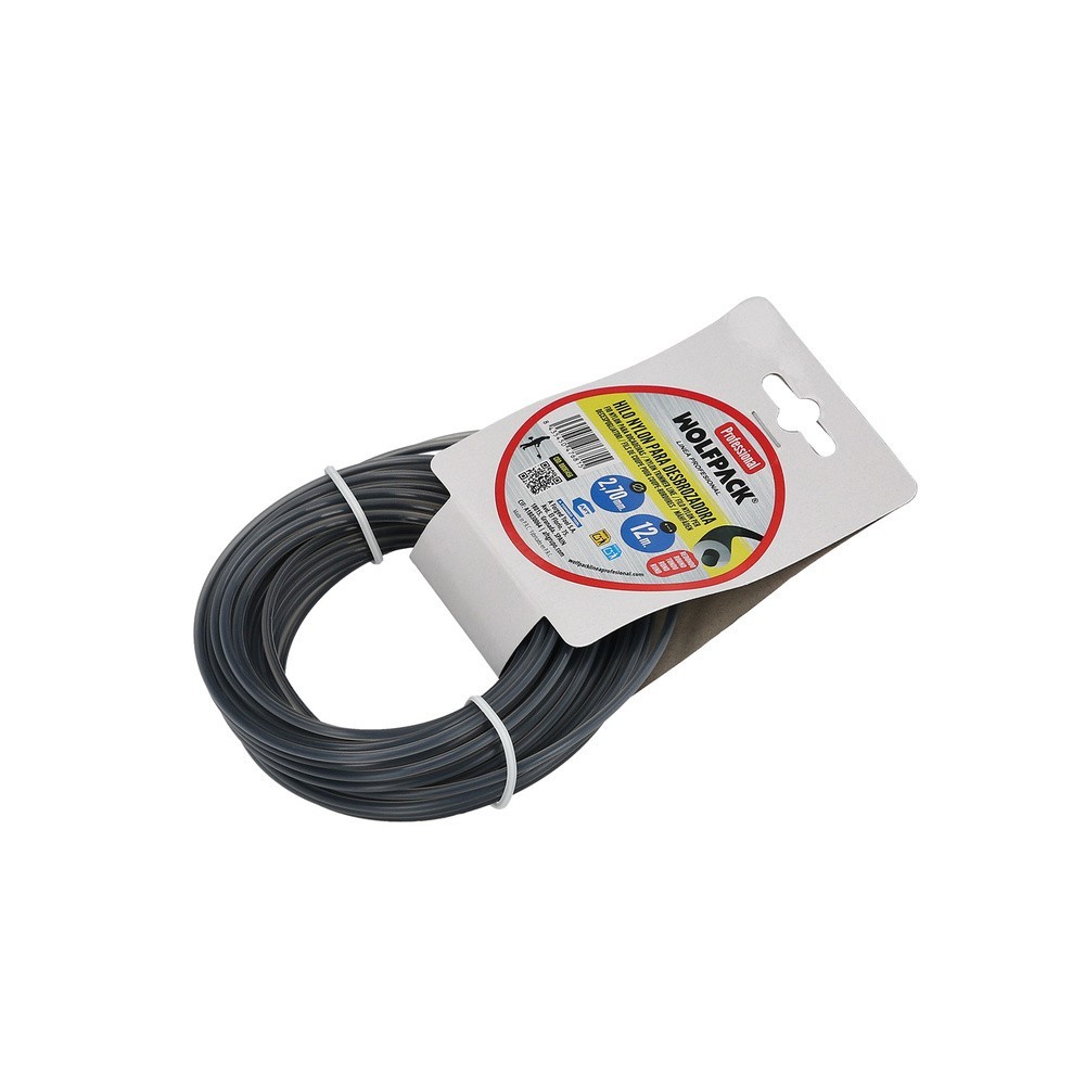 Hilo Nylon Redondo Profesional Ø 2,7 mm, (Rollo 12 metros) al por Mayor | Almacén de Ferretería