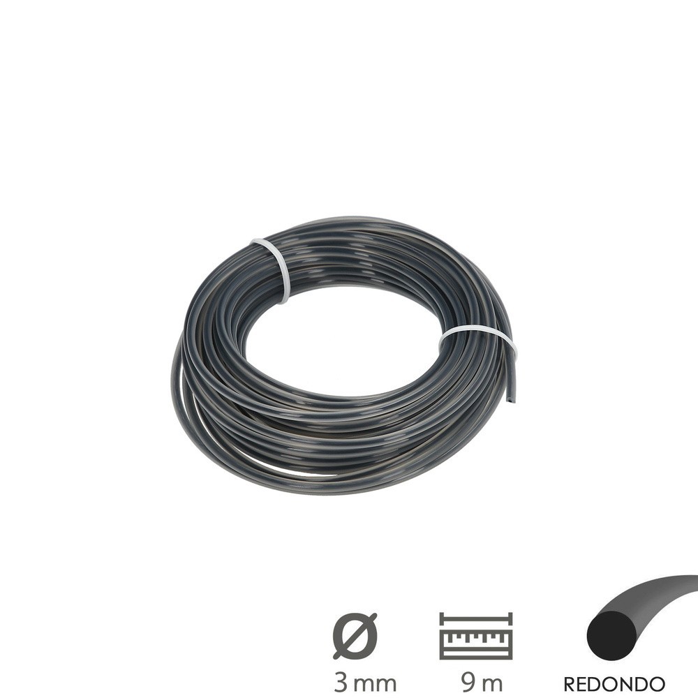 Hilo Nylon Redondo Profesional Ø 3,0 mm, (Rollo 9 metros) al por Mayor | Almacén de Ferretería