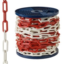 Cadena Plastico Bicolor   8 mm,  Rollo 25 metros
