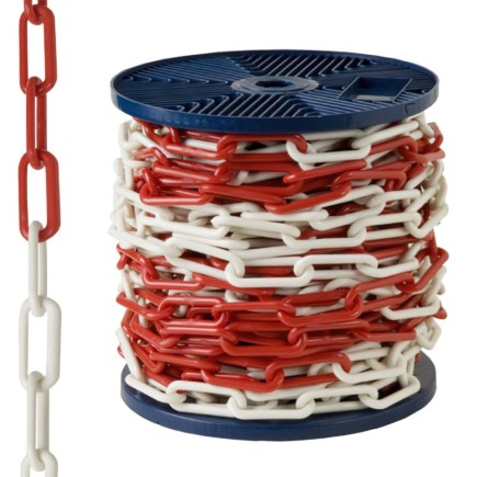 Cadena Plastico Bicolor   8 mm,  Rollo 25 metros