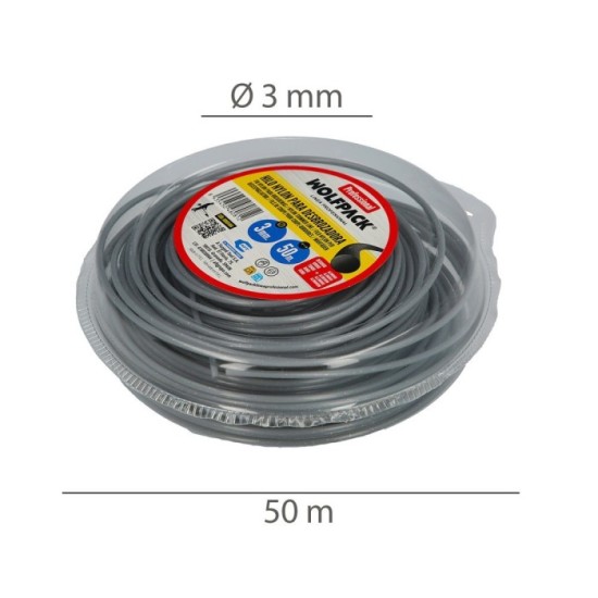 Hilo Nylon/Aluminio Redondo Profesional Ø 3,0 mm, (Dispensador 50 metros) al por Mayor | Almacén de Ferretería