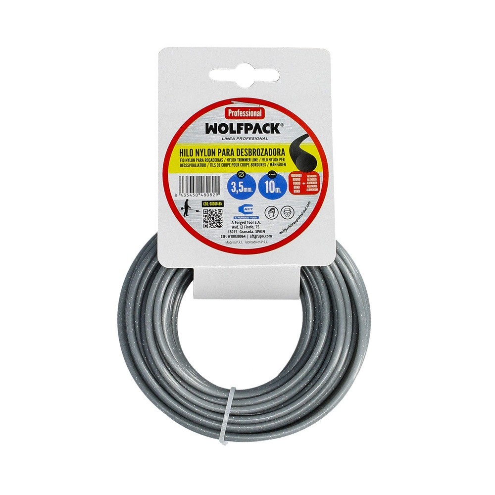 Hilo Nylon/Aluminio Redondo Profesional Ø 3,5 mm, (Rollo 10 metros) al por Mayor | Almacén de Ferretería