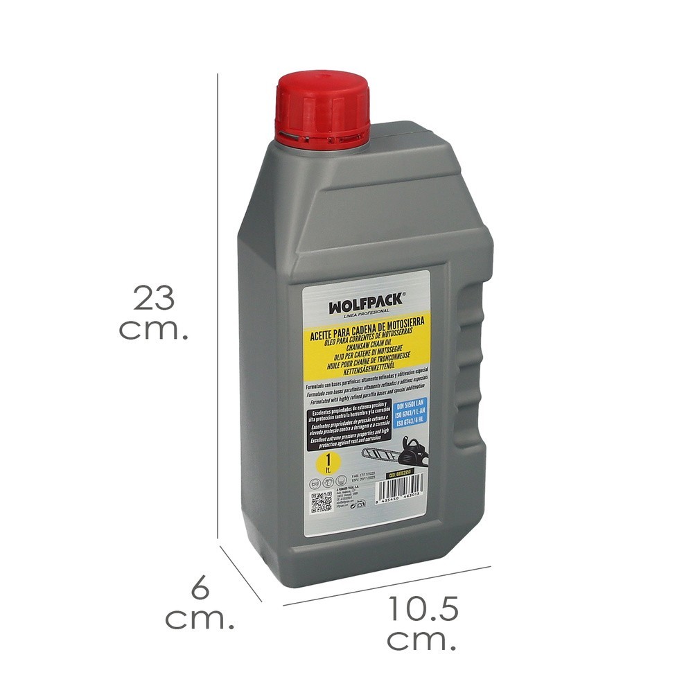 Aceite Para Cadenas y Barras Motosierra 1 Litro, Grasa Cadenas Motosierra, Lubricante Cadenas Motosierra al por Mayor | Almacén 