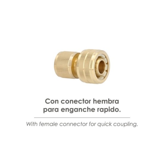 Conector Manguera Laton  3/4" Hembra, Adaptador Grifo, Conector Grifo A Conector Rapido al por Mayor | Almacén de Ferretería