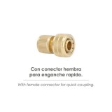 Conector Manguera Laton  3/4" Hembra, Adaptador Grifo, Conector Grifo A Conector Rapido al por Mayor | Almacén de Ferretería