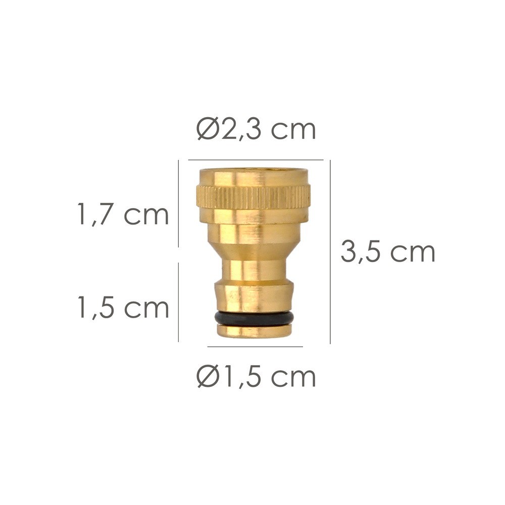 Adaptador Manguera Laton  1/2" Hembra, Adaptador Grifo, Conector Grifo A Conector Rapido al por Mayor | Almacén de Ferretería
