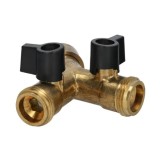 Adaptador Manguera Laton 2 Tomas Macho 3/4", Duplicador Grifo, Adaptador 2 Vias, Entrada 3/4" Hembra al por Mayor | Almacén de F