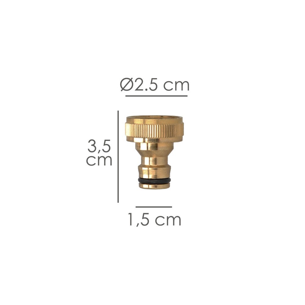 Adaptador Manguera Laton  3/4 hembra al por Mayor | Almacén de Ferretería