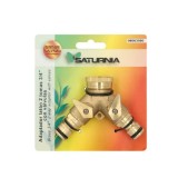 Adaptador Manguera Laton 2 tomas para Grifo 3/4" al por Mayor | Almacén de Ferretería