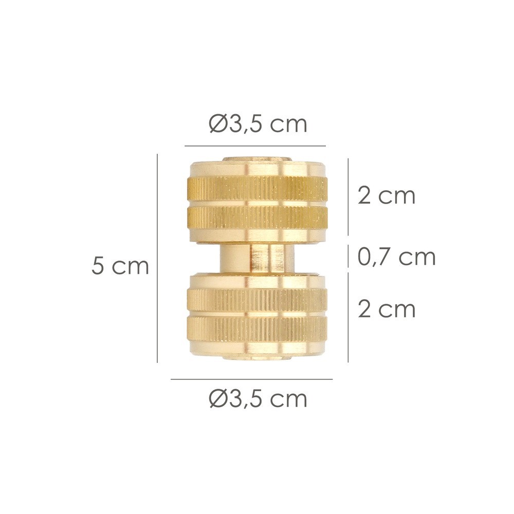 Reparador Laton Para Mangueras 3/4", Blister 1 pieza al por Mayor | Almacén de Ferretería