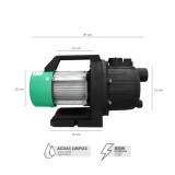 Bomba Aguas Limpias Superficie 800 W, 3,200 lts/hora, Profundidad 8 Mts, Elevación 40 mts, Presion Max: 4,0 Bares al por Mayor |