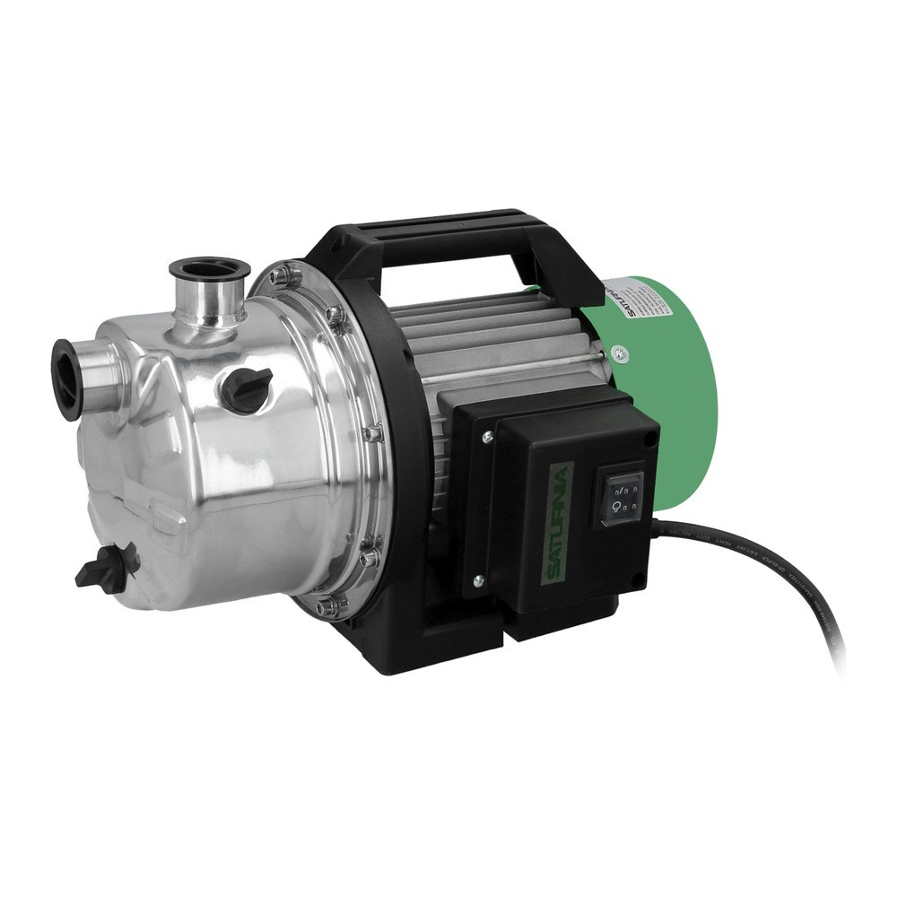 Bomba Aguas Limpias Superficie Acero Inoxidable 1,300 W, 5,000 lts/hora, Profundidad 8 Mts Elevación 50 mts, Presion Max: 5 Bar 