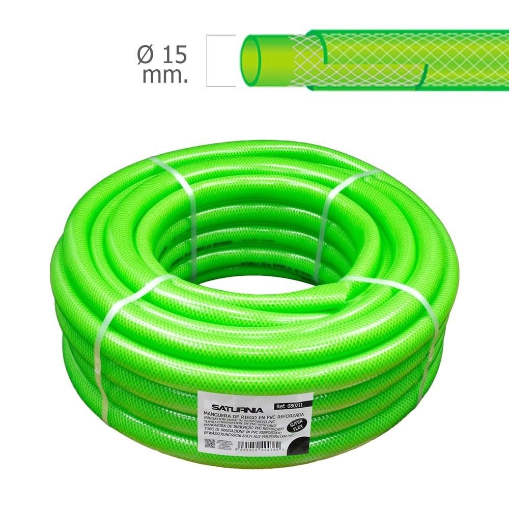 Manguera Latflex Reforzado Ø 15 mm, -  5/8" Rollo 50 Metros Manguera Jardin, Manguera Riego, Manguera Reforzada, al por Mayor | 