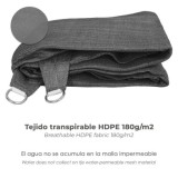Toldo Vela Sombra Jardin Triangular 3,6x3,6x3,6 metros Gris al por Mayor | Almacén de Ferretería