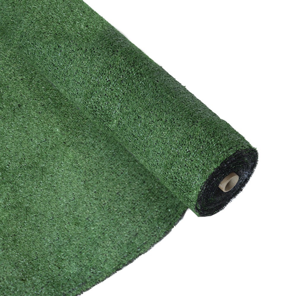 Cesped Artificial 7 mm, Rollo 1x10 mt, Césped Moqueta Para Interior y Exterior, Jardín, Terraza, Balcón, Uso Domestico al por Ma