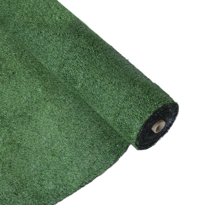 Cesped Artificial 7 mm, Rollo 1x10 mt, Césped Moqueta Para Interior y Exterior, Jardín, Terraza, Balcón, Uso Domestico al por Ma