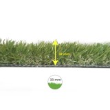 Cesped Artificial 33 mm, Rollo 2x10 metros, Césped Moqueta Para Interior y Exterior, Jardín, Terraza, Balcón, Uso Domestico al p