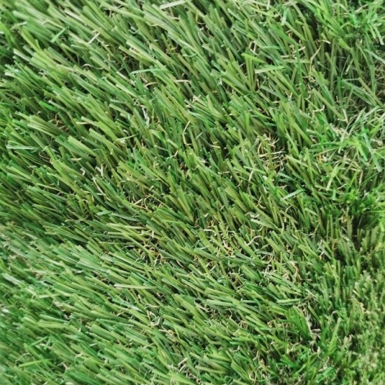 Cesped Artificial 33 mm, Rollo 1x5 metros, Césped Moqueta Para Interior y Exterior, Jardín, Terraza, Balcón, Uso Domestico al po